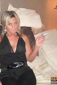 a woman has an impressive pair of tits and a big ass